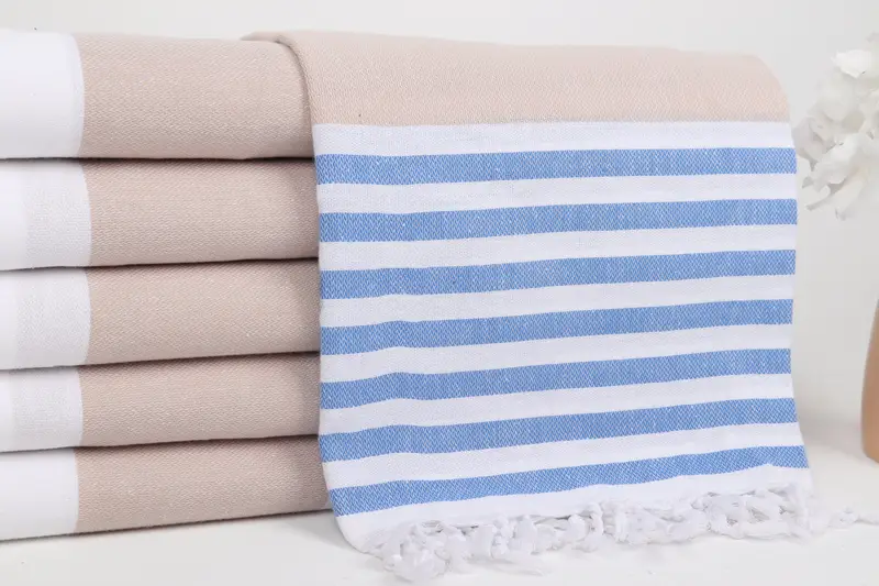 Valentines Day Gift For Her, 70x40 Cotton Striped Towel, Turkish Towel Beach, Bridesmaid Proposal Gift, Monogram Beach Towel, Quick-dry towel - 2