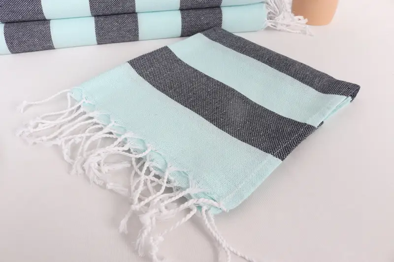 Personalized Hand Towel, 40x18 Cotton Striped Towel, Personalized Kitchen Towel, Girl Trip Party Favor, Bridesmaid Gifts, Bridal Shower Gifts - 5
