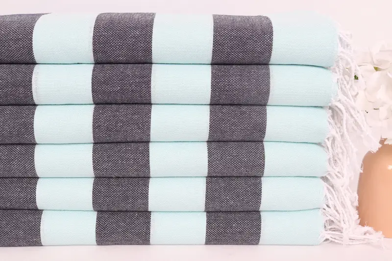 Personalized Hand Towel, 40x18 Cotton Striped Towel, Personalized Kitchen Towel, Girl Trip Party Favor, Bridesmaid Gifts, Bridal Shower Gifts - 3
