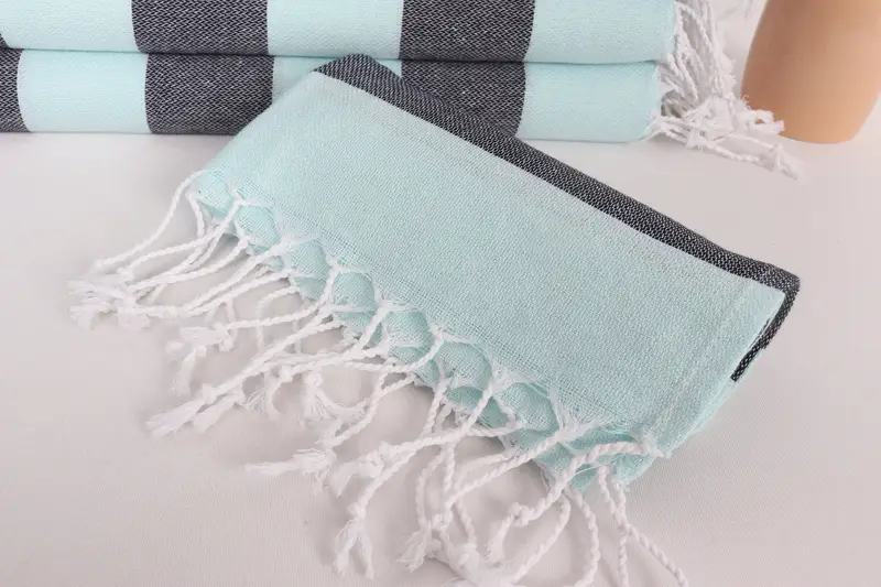 Personalized Hand Towel, 40x18 Cotton Striped Towel, Personalized Kitchen Towel, Girl Trip Party Favor, Bridesmaid Gifts, Bridal Shower Gifts - 4