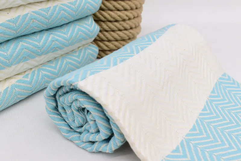 Embroidered Turkish Towel, Bachelorette Party Decorations, Gym Towel, Valentines Gift, Gifts For Him, 70x40 Cotton Zig zag Towel, Personalized Gift - 6