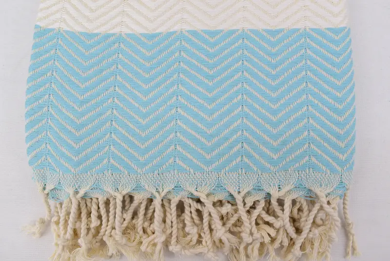 Embroidered Turkish Towel, Bachelorette Party Decorations, Gym Towel, Valentines Gift, Gifts For Him, 70x40 Cotton Zig zag Towel, Personalized Gift - 3