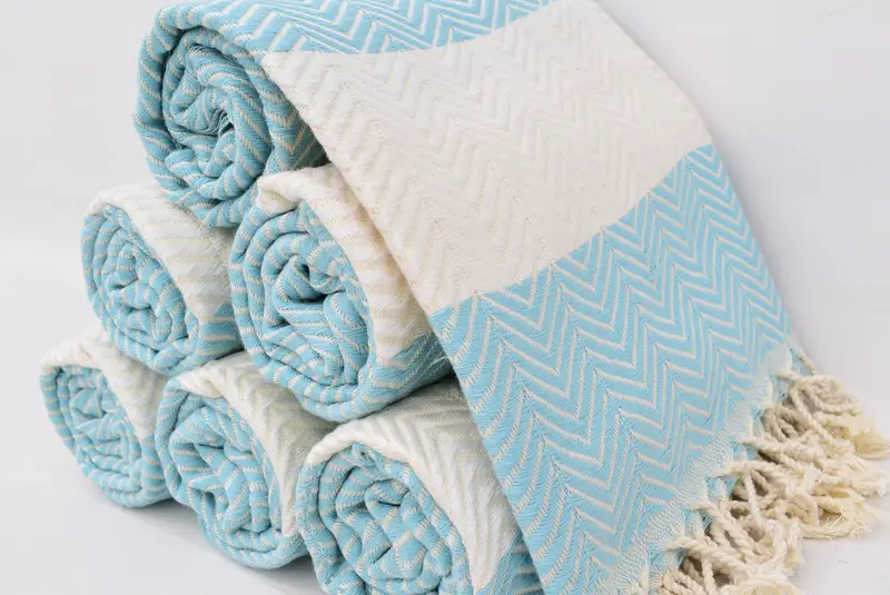 Embroidered Turkish Towel, Bachelorette Party Decorations, Gym Towel, Valentines Gift, Gifts For Him, 70x40 Cotton Zig zag Towel, Personalized Gift - 8