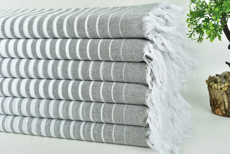 Peshtemal Towel, 70x40 Cotton Striped Towel, Bachelor Gifts, Bachelor Party Favors, Beach Size Towel, Welcome Wedding Gift, Bachelorette Party Gifts - 3