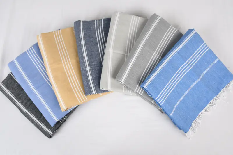 96x80 Cotton Striped Towel, Bachelorette Gifts, Summer Gift, Christmas Tablecloth, Boho Throw Blankets, Monogram Beach Blanket, Decorative Blanket - 2