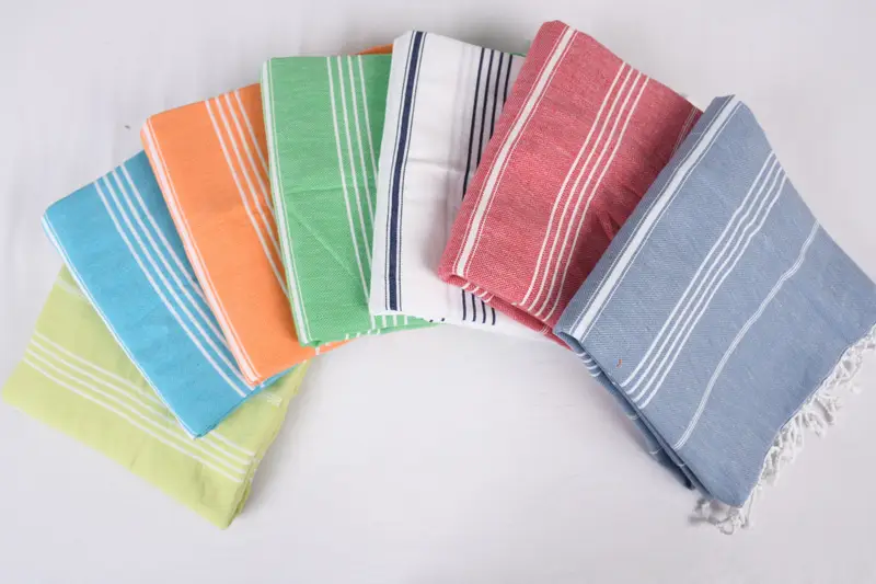 96x80 Cotton Striped Towel, Bachelorette Gifts, Summer Gift, Christmas Tablecloth, Boho Throw Blankets, Monogram Beach Blanket, Decorative Blanket - 3
