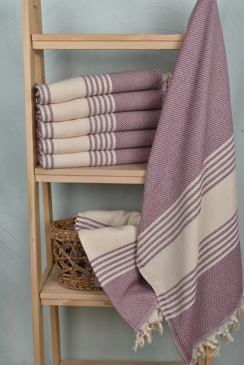 Cute Beach Towel, 70x40 Cotton Striped Towel, Bachelorette Party Gift, Custom Wedding Gifts, Wedding Favors, Peshtemal, Turkish bath towel for spa - 3