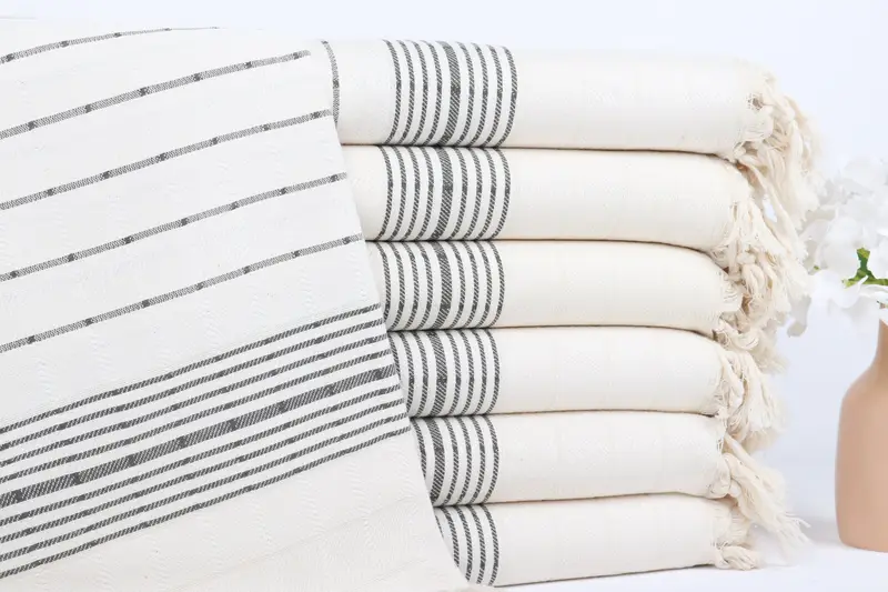 Bachelorette Party Decorations, 70x40 Cotton Striped Towel, Custom Towel Beach, Bridal Shower Gift, Gift For Coworker, Gift For Him, Spa Gift Towel - 1