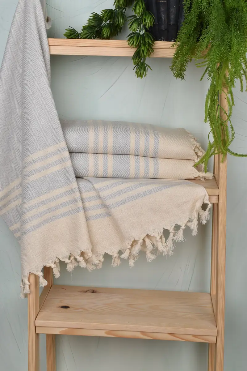 Monogrammed Hand Towel, Monogrammed Turkish Towel, Personalized Hand Towel, Bachelor Gifts, 36x20 Cotton Herringbone Towel, Monogram Hand Towel - 6