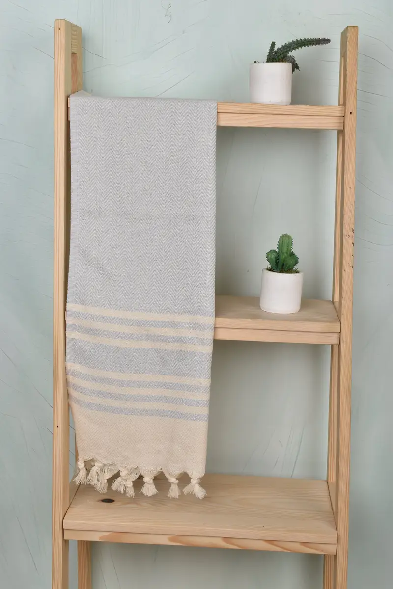 Monogrammed Hand Towel, Monogrammed Turkish Towel, Personalized Hand Towel, Bachelor Gifts, 36x20 Cotton Herringbone Towel, Monogram Hand Towel - 8