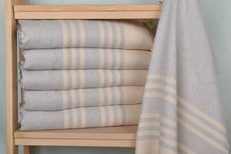 Monogrammed Hand Towel, Monogrammed Turkish Towel, Personalized Hand Towel, Bachelor Gifts, 36x20 Cotton Herringbone Towel, Monogram Hand Towel - 2