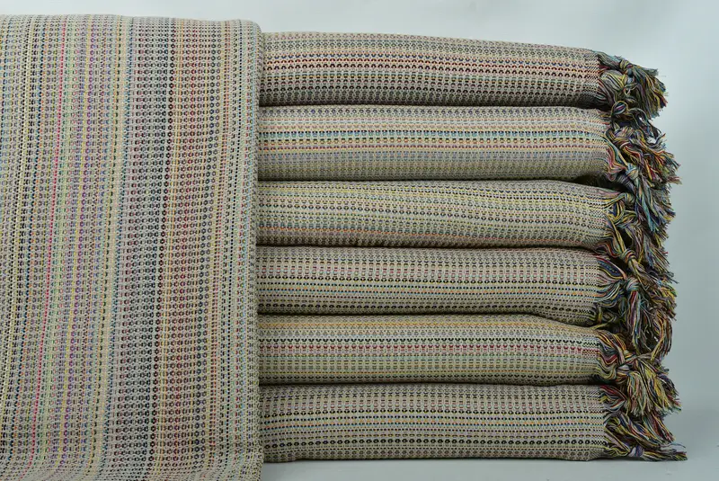 Custom Wedding Gifts, Gift For Best Friend, 100x80 Cotton Waffle Towel, Housewarming Gift, First Wedding Anniversary Gift, Woven Blanket - 1