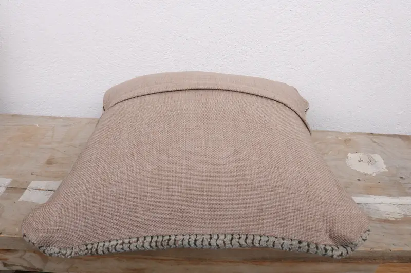 Boho Pillow Sham Cover, 12x12 Brown Cushion Case, Vintage Pillow, Decorative Pillow Cover, Turkish Kilim Pillow, Cushion Cover - 7