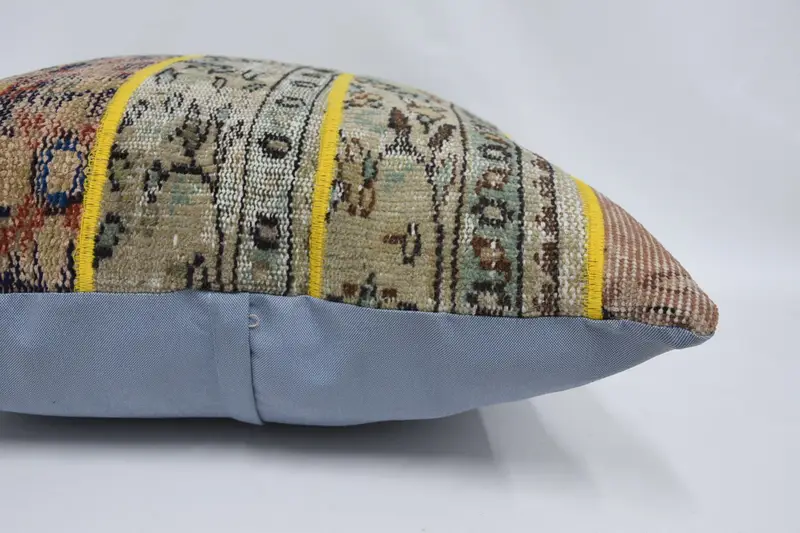 Pillow Case, Kilim Cushion Sham, Christmas Cushion Case, Boho Pillow, Kilim Pillow, 28x28 Beige Pillow Case, Designer Throw Pillow - 5