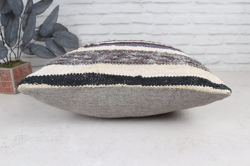 Pillow, Aztec Cushion Cover, 22x22 Brown Cushion, Turkish Pillow, Pillow for Couch, Interior Designer Pillow, Armchair Pillow, Hippie Throw Pillow - 6