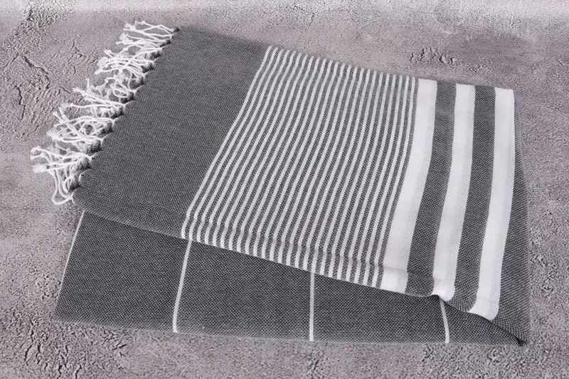 Travel towel, Custom Bath Towel, Quick-dry peshtemal, Best Friend Gift Ideas, Best Wedding Gift, 70x40 Cotton Striped Towel, Absorbent Turkish towel - 6