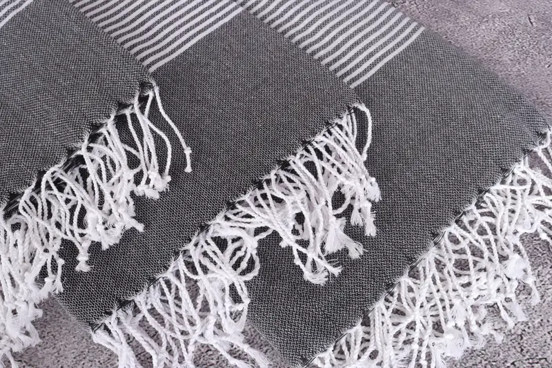 Travel towel, Custom Bath Towel, Quick-dry peshtemal, Best Friend Gift Ideas, Best Wedding Gift, 70x40 Cotton Striped Towel, Absorbent Turkish towel - 5