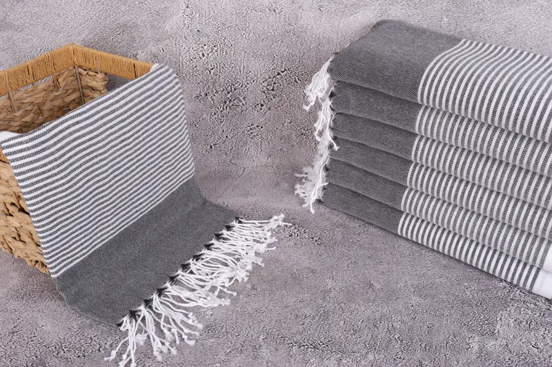 Travel towel, Custom Bath Towel, Quick-dry peshtemal, Best Friend Gift Ideas, Best Wedding Gift, 70x40 Cotton Striped Towel, Absorbent Turkish towel - 3