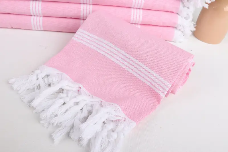 Wedding Favors, Organic cotton peshtemal for spa and beach, Gift For Her, Bachelor Party Favors, Bridesmaid Gift Towel, 70x30 Cotton Striped Towel - 4