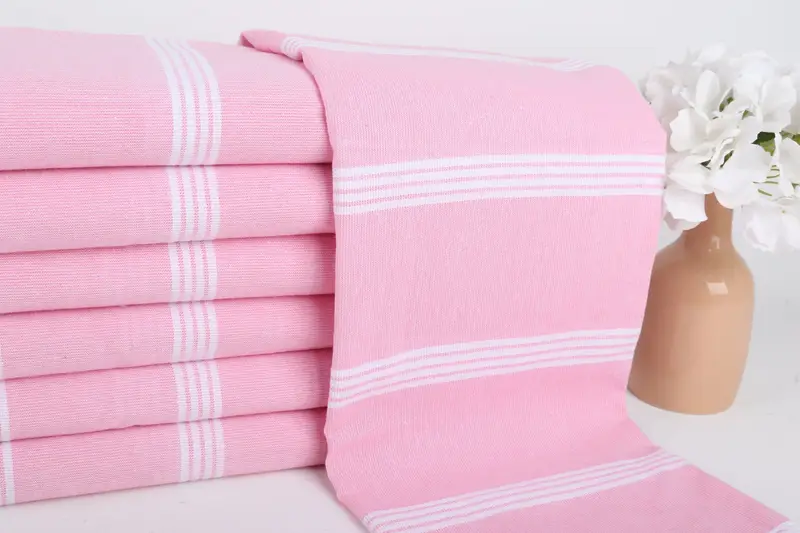 Wedding Favors, Organic cotton peshtemal for spa and beach, Gift For Her, Bachelor Party Favors, Bridesmaid Gift Towel, 70x30 Cotton Striped Towel - 2