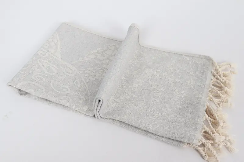 Monogram Hand Towel, Personalized Dish Towel, Spa Towel, Bridal Shower Gifts, Gifts For Him, 36x18 Cotton Carretta Patterned Towel, Wedding Gift - 7