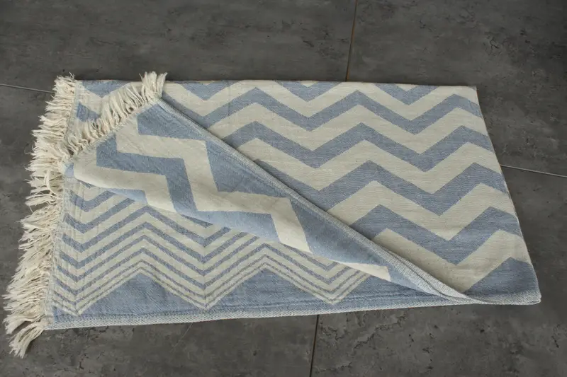 Spa Towel, Bridesmaid Gifts, Custom Hand Towel, Holiday Towel, Bridal Gifts, Monogram Kitchen Towel, Gift For Him, 40x24 Cotton Zigzag Design Towel - 3