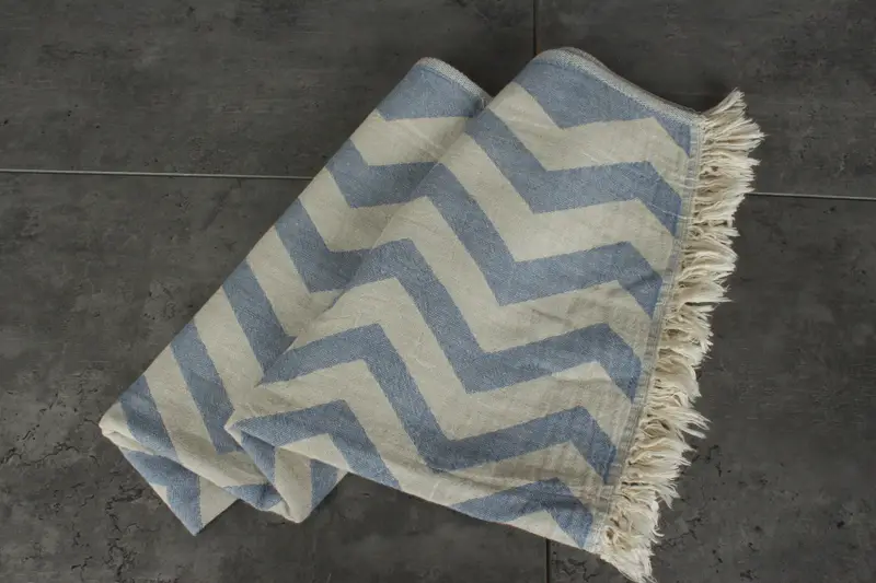 Spa Towel, Bridesmaid Gifts, Custom Hand Towel, Holiday Towel, Bridal Gifts, Monogram Kitchen Towel, Gift For Him, 40x24 Cotton Zigzag Design Towel - 5