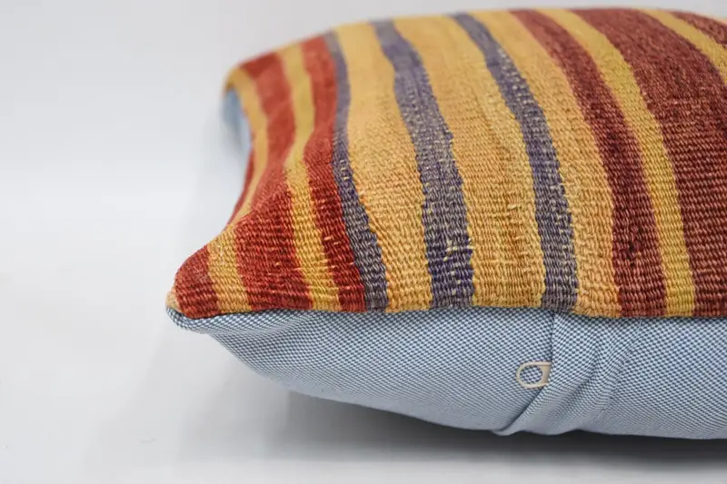 Decorative Cushion, Turkish Pillow, Vintage Kilim Pillow, 12x12 Red Pillow Case, Car Pillow, Turkish Kilim Pillow, Cushion Case - 5