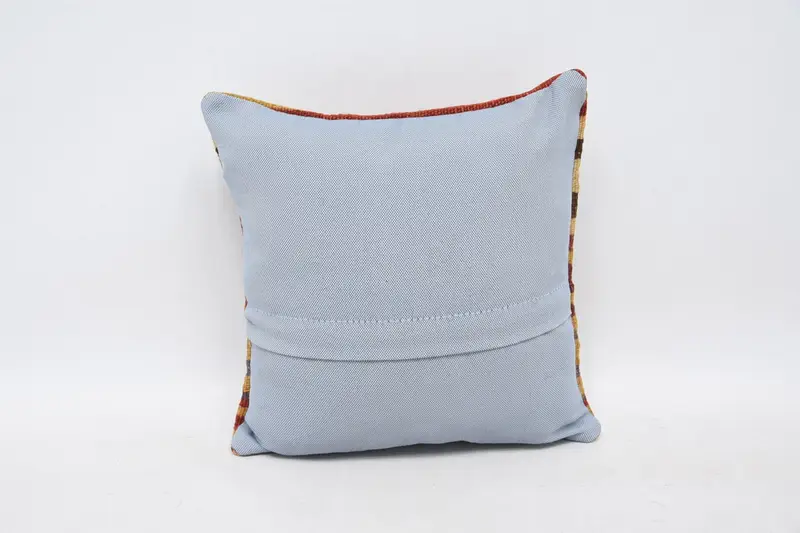 Decorative Cushion, Turkish Pillow, Vintage Kilim Pillow, 12x12 Red Pillow Case, Car Pillow, Turkish Kilim Pillow, Cushion Case - 6
