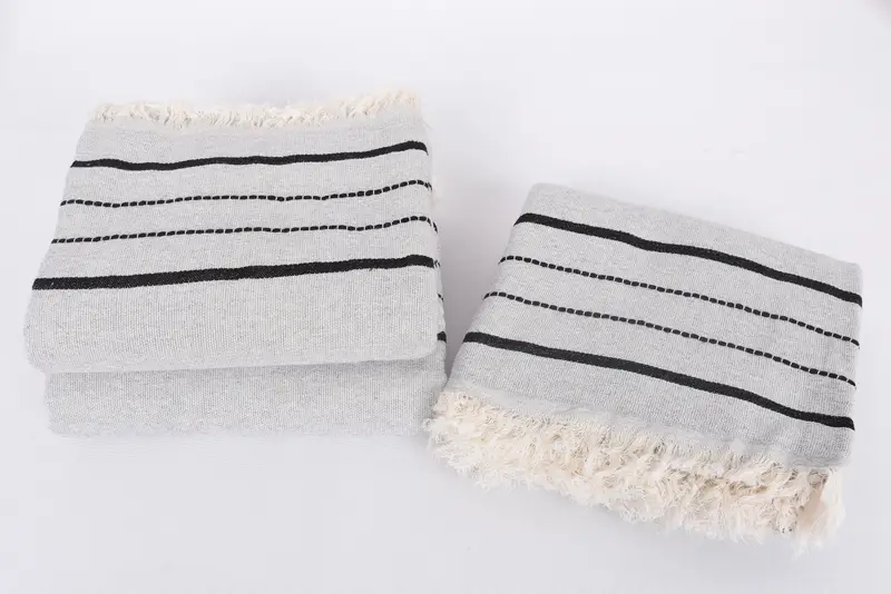 70x40 Cotton Striped Towel, Monogram Turkish Towel, Monogram Beach Towel, Wedding Gift For Bride, Turkish Beach Towel Monogram, Custom Wedding Gifts - 7
