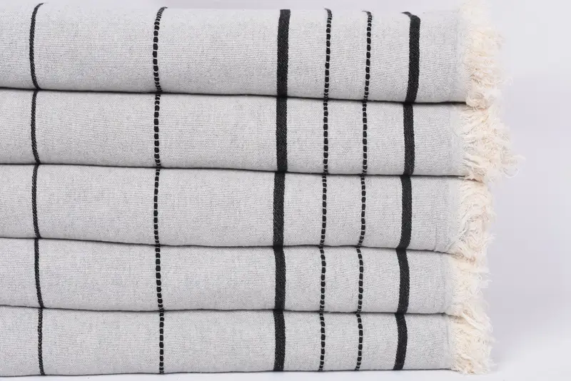 70x40 Cotton Striped Towel, Monogram Turkish Towel, Monogram Beach Towel, Wedding Gift For Bride, Turkish Beach Towel Monogram, Custom Wedding Gifts - 3