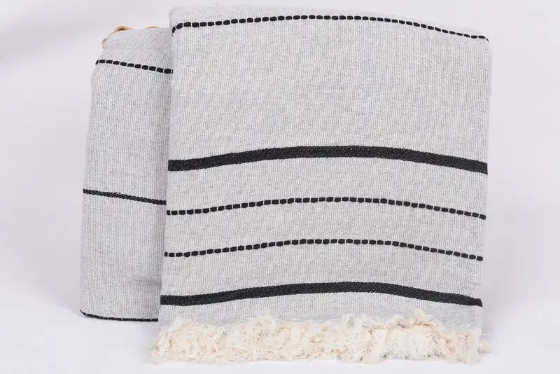 70x40 Cotton Striped Towel, Monogram Turkish Towel, Monogram Beach Towel, Wedding Gift For Bride, Turkish Beach Towel Monogram, Custom Wedding Gifts - 5