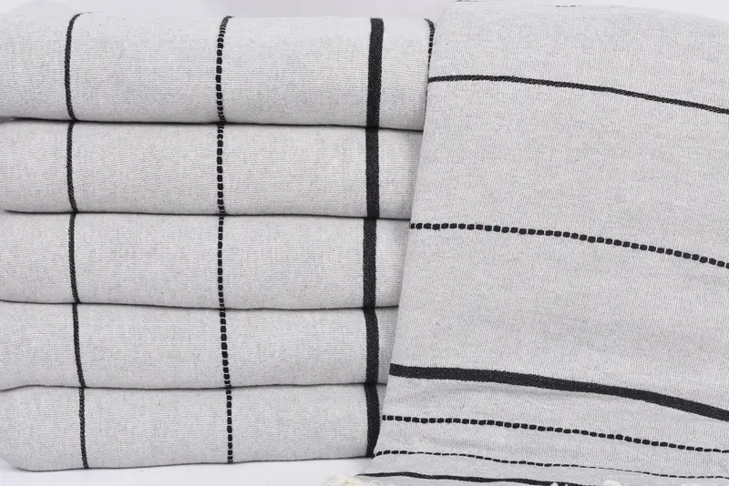 70x40 Cotton Striped Towel, Monogram Turkish Towel, Monogram Beach Towel, Wedding Gift For Bride, Turkish Beach Towel Monogram, Custom Wedding Gifts - 2
