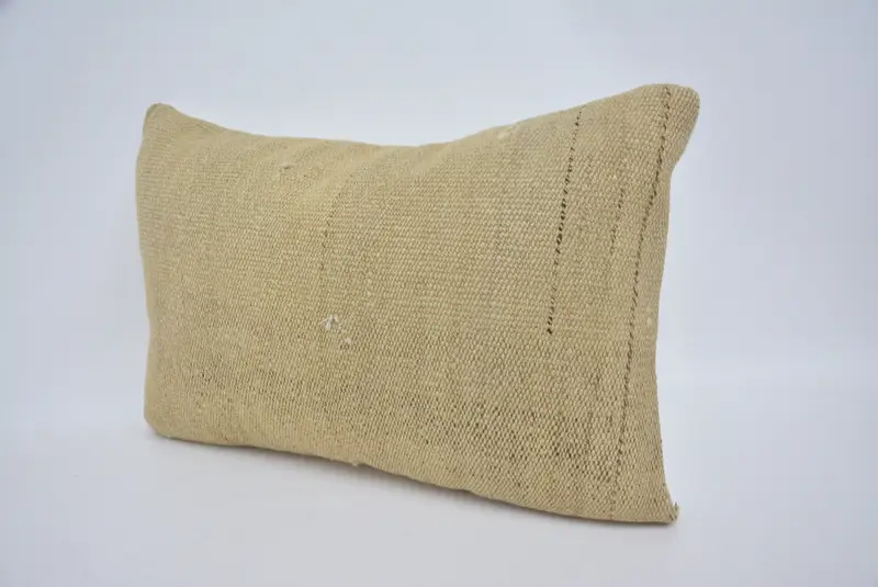 Pillow for Couch, 16x24 Beige Cushion, Tapestry Pillow Sham, Seat Cushion Case, Antique Pillows, Pet Pillow Sham, Cushion, Vintage Kilim Pillow - 4