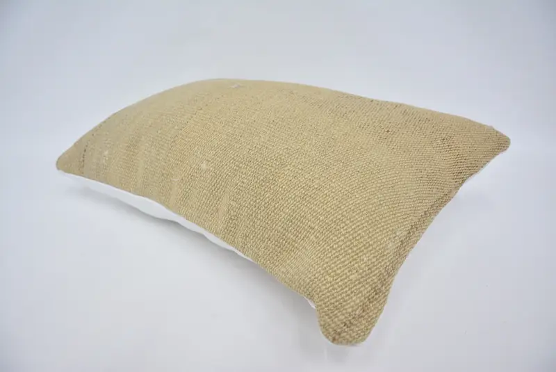 Pillow for Couch, 16x24 Beige Cushion, Tapestry Pillow Sham, Seat Cushion Case, Antique Pillows, Pet Pillow Sham, Cushion, Vintage Kilim Pillow - 6