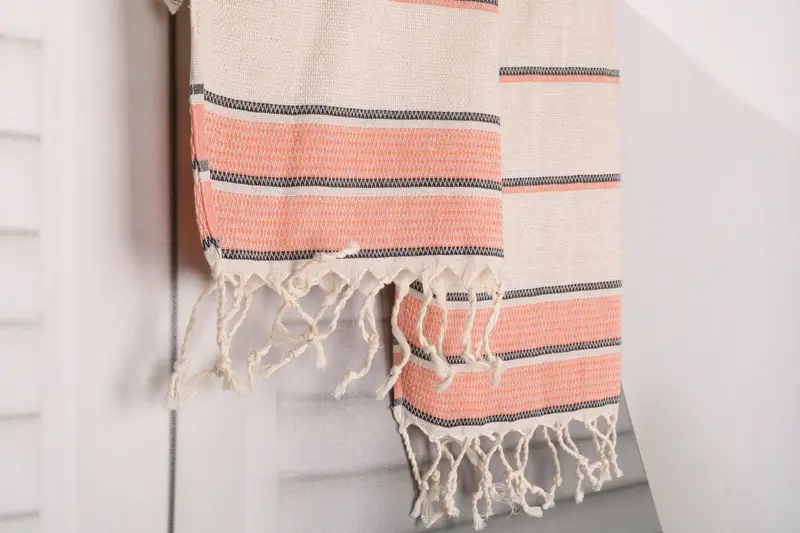 Monogrammed Hand Towel, Holiday Towel, Turkish Hand Towel, Bathroom Towels, Customized Towels, Bridesmaid Towel, 40x20 Linen Striped Towel - 8