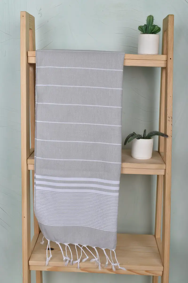 40x24 Cotton Striped Towel, Gifts For Him, Wedding Gift Ideas, Holiday Towel, Personalized Gift, Monogrammed Hand Towel, Personalized Kitchen Towel - 8