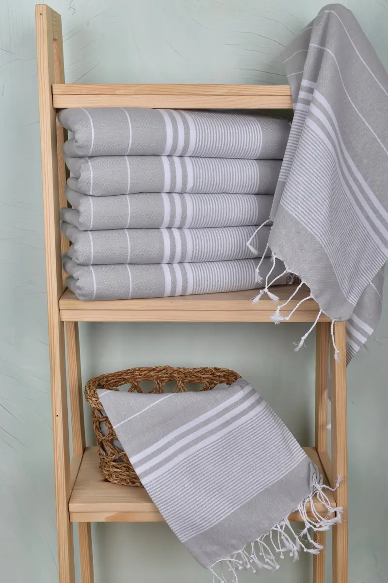40x24 Cotton Striped Towel, Gifts For Him, Wedding Gift Ideas, Holiday Towel, Personalized Gift, Monogrammed Hand Towel, Personalized Kitchen Towel - 3