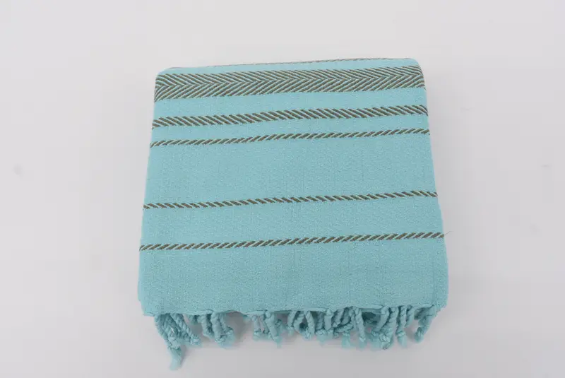 70x40 Cotton Striped Towel, Gift For Coworker, Bridesmaid Towel, Personalized Turkish Towel, Scarf Towel, Personalized Beach Towel, Travel towel - 6