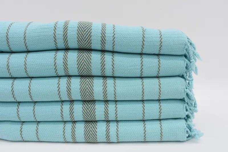 70x40 Cotton Striped Towel, Gift For Coworker, Bridesmaid Towel, Personalized Turkish Towel, Scarf Towel, Personalized Beach Towel, Travel towel - 2