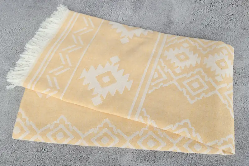 Pool Towels, Merry Christmas Gifts, Monogram Beach Towel, Housewarming Gift, Turkish towel, Gift For The Home Decor, 74x40 Cotton Geometric Towel - 7