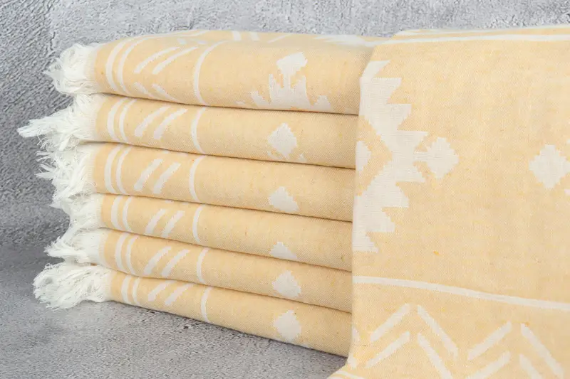 Pool Towels, Merry Christmas Gifts, Monogram Beach Towel, Housewarming Gift, Turkish towel, Gift For The Home Decor, 74x40 Cotton Geometric Towel - 2
