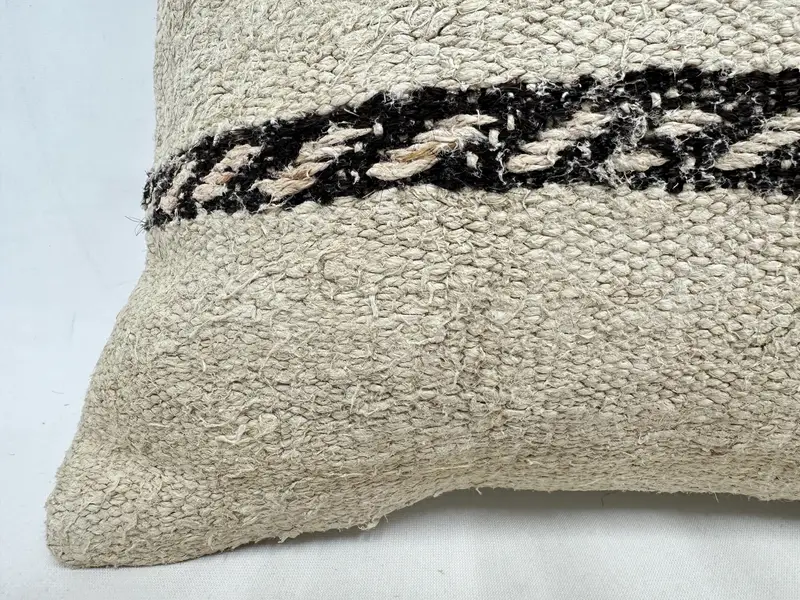 Gift Pillow, Aesthetic Pillow Sham, Rustic Cushion Cover, Ethnic Cushion, Kilim Pillow, Cushion, Boho Pillow, 16x16 Beige Cushion Case - 2