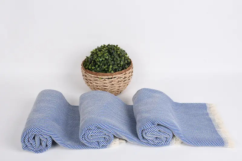 Turkish Towel Beach Towel, Travel towel, 70x36 Cotton Striped Towel, Lightweight towel, Peshtemal, Turkish Towel Personalized, Summer Gift - 8