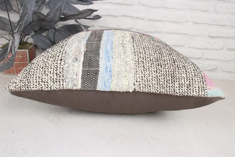Cushion, Vintage Kilim Throw Pillow, Armchair Pillow Case, Home Decor Pillow, 20x20 Green Pillow, Couch Cushion, Gift Pillow - 5