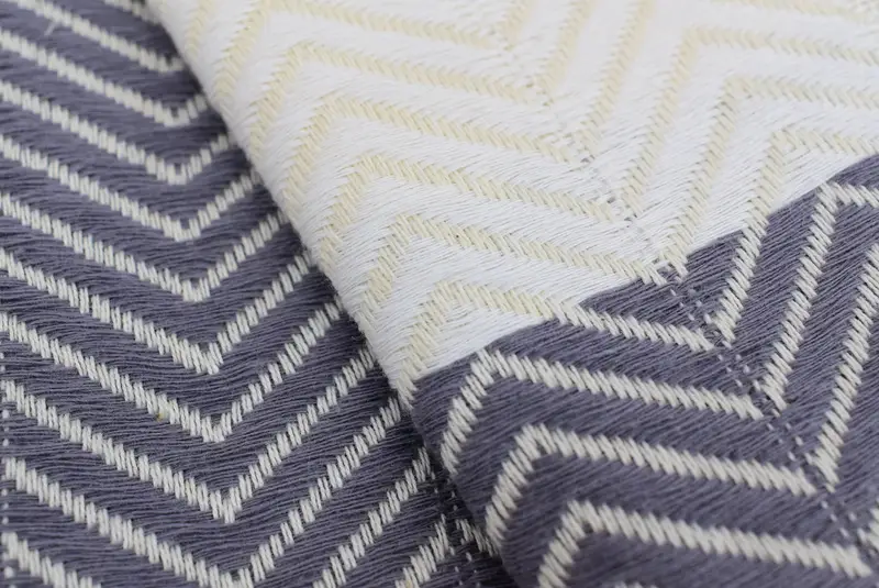 Bridal Shower Gift, Home Gift, Extra large Turkish bath towel, Decorative Towel, Turkish hand towel, Turkish Towel Beach, 70x40 Cotton Zig zag Towel - 2