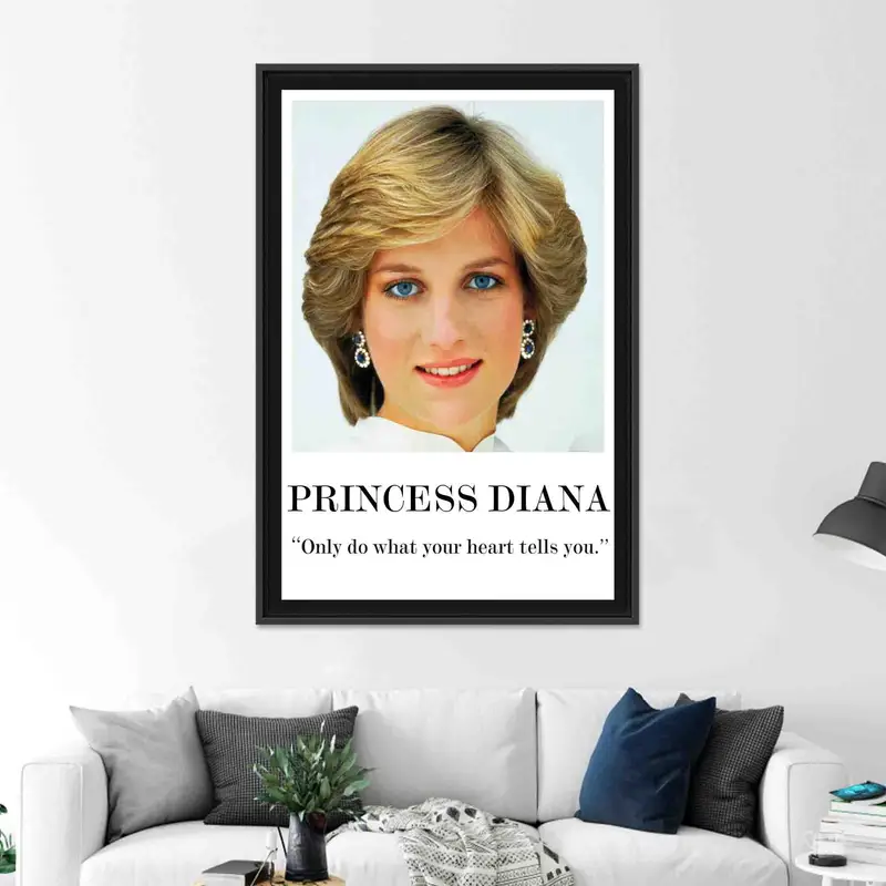 エレガントなポートレートキャンバス: セレブアートをご自宅に