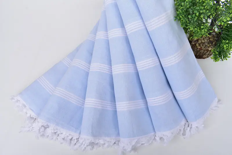 70x30 Cotton Striped Towel, Lightweight towel, Absorbent towel, Grandma Gift, Bachelorette Party Items, Beach Wedding Favor, Quick-dry towel - 4