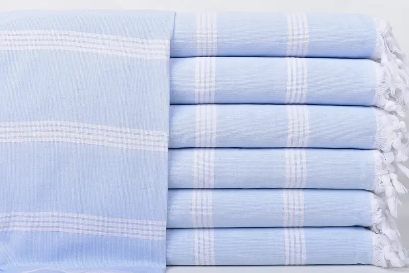 70x30 Cotton Striped Towel, Lightweight towel, Absorbent towel, Grandma Gift, Bachelorette Party Items, Beach Wedding Favor, Quick-dry towel - 1