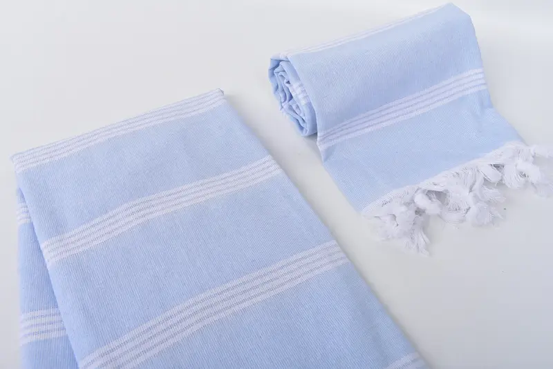 70x30 Cotton Striped Towel, Lightweight towel, Absorbent towel, Grandma Gift, Bachelorette Party Items, Beach Wedding Favor, Quick-dry towel - 7
